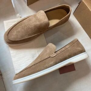 Luxury Designer High Quality Top Suede Cow Leather Casual Dress Shoes Flat Loafers For Men - Image 1