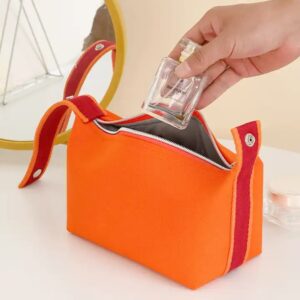 Waterproof Canvas Cosmetic Storage Bag Large Capacity Women Makeup Organizer Travel Toiletry Wash Bag With Zippe - Image 7