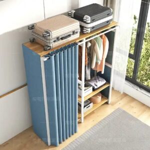 Simple wardrobe strong and durable household thickened zipper fully closed cloth wardrobe - Image 7