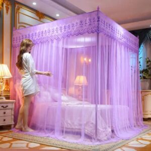 Luxury Royal Palace Canopy Mosquitero with Stand Bedding Netting Mosquito Nets for Adult King Size Home Bed - Image 4