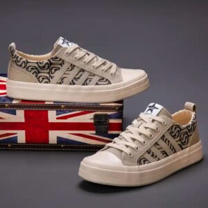 Men rubber fashion brand walking sports sneakers chaussures trendy canvas shoes - Image 6