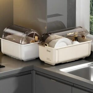 Wannuo portable tray plates knife and fork Storage Cabinet kitchen utensil Storage Box with lid - Image 6