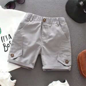Wholesale New Boutique Summer Children Kids Outwear Casual Pockets Baby Boy Shorts - Image 4