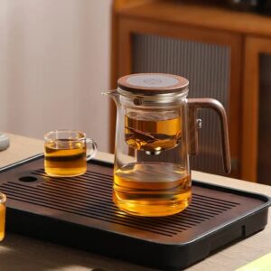 Tea separation all-glass heat-resistant filtering tea-making artifact magnetic bubble-absorbing teacup - Image 3