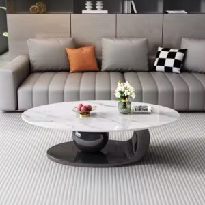 Modern Luxury Marble & Metal Night Table Set for Home Living Bathroom Kitchen Apartment Hotel Use for Living Room - Image 4