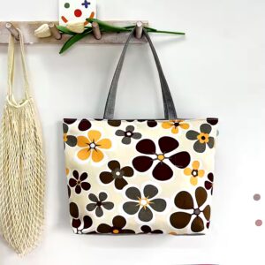 large - capacity shoulder women's bag printed canvas handbag tote canvas shopping bags - Image 7
