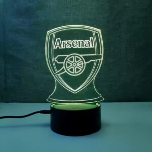 Night Light Lamp Football Club Night Light for Home Decor New Design High Quality 3d LED 50 Bedroom Acrylic Modern Touch Sensor - Image 7
