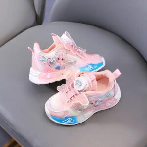 Spring New Led Light Kids Shoes Student Casual Sneakers for Girls Butterfly Lace Decoration Children's Shoes - Image 7