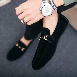 New Lazy Men's Shoes Trendy Shoes Leather Shoes Big Size - Image 3