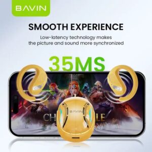 BAVIN wholesale custom logo 69 portable tws hifi true blue tooth 5.3 wireless earbuds earphones - Image 6