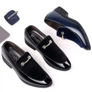 New large size men's business dress shoes pointed men's shoes a slip-on casual lazy shoes - Image 5