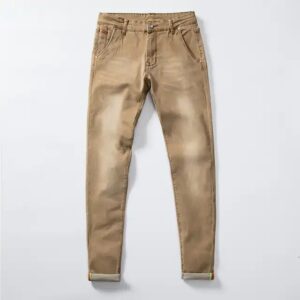 Men Stretch Skinny Jeans Fashion Casual Slim Fit Denim Trousers Male Gray Black Khaki White Pants Male Brand - Image 4