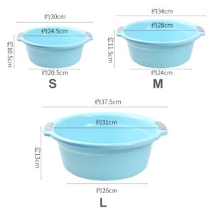 HOT Household wash basin thickened adult plastic pp tpr laundry two-ear baby foot Kitchen bath basin - Image 4