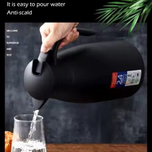 2 Liter Black Stainless Steel Thermal Kettle Vacuum Flask Thermos Jug Camping Kettle Hot Water Jug Food Flask Water Bottle Flask - Image 6