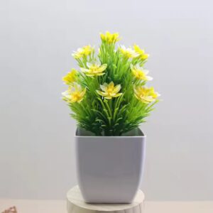 Plant rose bonsai desktop decoration plastic artificial green potted plant decoration wholesale - Image 6