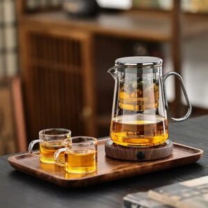 Elegant cup brewing teapot tea separation household tea brewing artifact magnetic suction tea brewing artifact glass filter - Image 4
