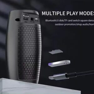 Portable Wireless gaming Speaker with Mixed Colorful LED Lights Multifunction Outdoor Party smart Speaker - Image 2