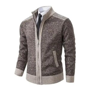 Autumn Winter 2024 New Fashion Men Zipper Long Sleeve Cardigan Coat Plus Size Knitwear Sweater - Image 7