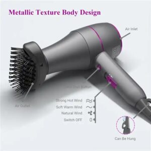 Professional 1800W Hair dryer Portable Hotel Hair Dryer New Design Hair Dryer with 2 Nozzles and 1 Comb - Image 3