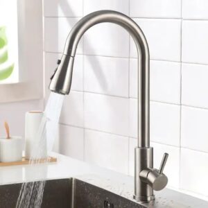 kitchen faucet stainless steel 304 water tap modern kichen kitchen taps brass pull out sprayer kitchen mixer sink faucets - Image 5