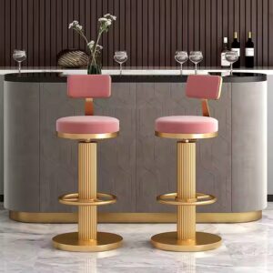Trending Now Bar Stool Swivel Lifting Home Backrest Luxury Modern Simple Bar Cashier High Stools - Image 3