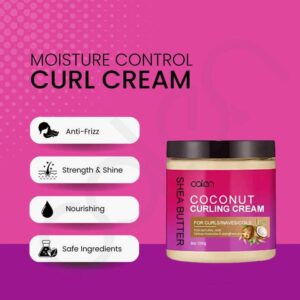 Frizz Control Curl Defining Cream for Wavy Curly Hair Curl Cream - Image 5