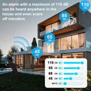 Daytech 1000ft Range 55 Chimes 5 Volumes Mute Mode Door Sensor Chime Door Open Chime Alarm for Business Home Store - Image 5