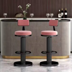 Trending Now Bar Stool Swivel Lifting Home Backrest Luxury Modern Simple Bar Cashier High Stools - Image 5