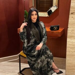Muslim Open Abaya One Size Suitable For All Seasons Marble Printed Abaya For Women Patterned Open Abaya 2025 - Image 6