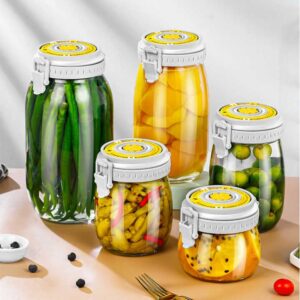 New design clear airtight food glass storage jar 500ml 750ml 1000ml 1500ml 2000ml be timed storage jar - Image 7