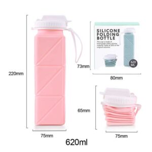 Foldable Silicone Festivals Water Drink Bottles Outdoor Children Collapsible Bpa Free Silicone Water Bottle - Image 3