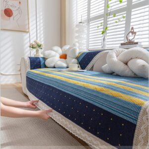 Hot Selling Exquisite Lace Cotton Linen Sofa Slipcover Set New Elegant Sofa Blanket Cover - Image 6