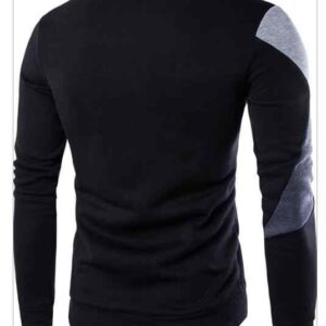 Men's Spring-Inspired Casual Long-Sleeved Pullover Hoodie O-Neck Knitted Polyester Geometric Pattern for Autumn - Image 7