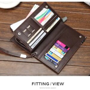 Wholesale popular black and brown long wallet Baellerry Brand newest designer wallet Fast delivery RTS PU wallets leather men - Image 7
