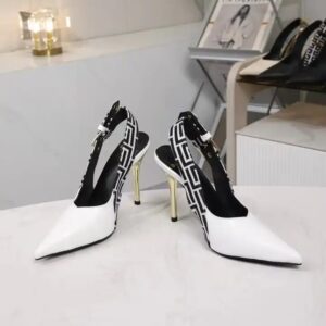 Women's Gold Genuine Leather Stiletto Heel Shoes Soft Summer High Heels Pointed Toe Buckle-Fastening Thin - Image 4