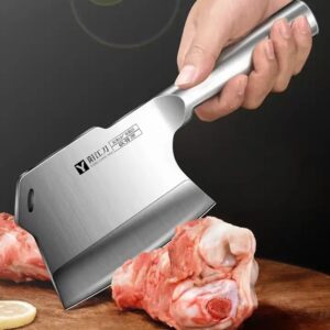 All steel bone chopping ax kitchen Bone Chopping Knife Bone Cleaver major Axes Knife - Image 4