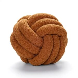 Hot Sale Super Soft Handmade Velvet Knot Throw Pillow Solid Color Ball Decorative Cushion Knot Pillows - Image 4