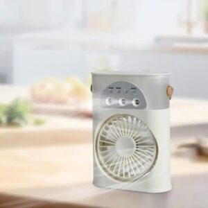 Hot Sale Mini Portable Table Personal Air Cooler Fan With 7 Colors Light Humidification Refrigeration - Image 4