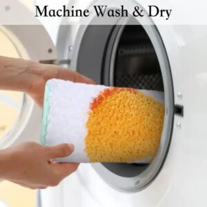 Non Slip Daisy Flower Bath Rugs Machine Washable Cute Bathtub Mat - Image 5