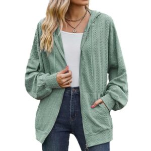 New arrivals women's hoodies sweatshirts with zipper blank formal long sleeve coat for women - Image 6