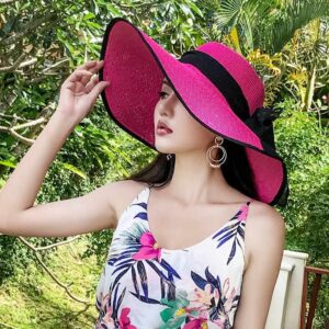 Korean Version Seaside Sunshade Big Brim Beach Hats For Women Summer Straw Cap - Image 4