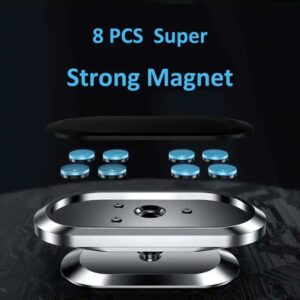 Super Strong 8 PCS Magnetic 360 Rotating Car Phone Holder For iPhone 14 13 12 Pro Max Magnet GPS Car Support Mount - Image 3
