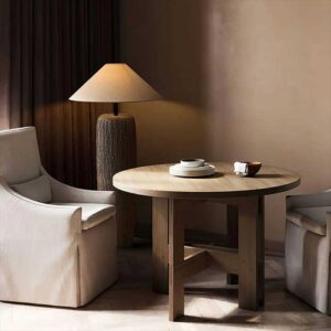 Retro ceramic fabric attic living room bedroom LED standing lamp floor lamp - Image 6