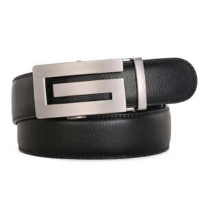 Men's Youth business Automatic locking buckle business mens luxury belts leather belt for men brand belt - Image 3