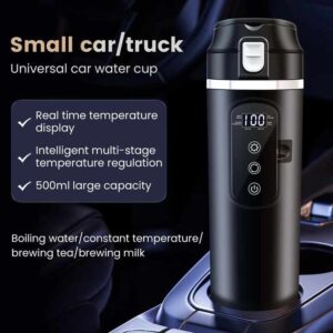 Car kettle electric kettle 24V car truck water heater car heating water cup 12V universal Integrated Intelligent Electric Cup - Image 3