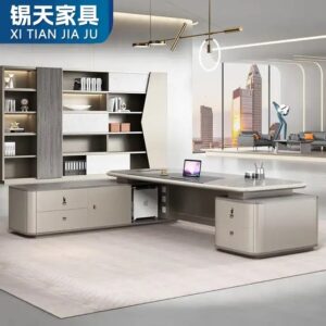 wood office furniture ceo luxury boss office furniture luxury Boss table manager desk ceo desk executive office desk - Image 6