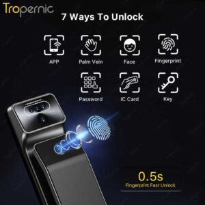 Tuya 3d Face Recognition Smart Door Lock With Camera Cerradura Inteligente Biometric Fingerprint Security Automatic Smart Lock - Image 3