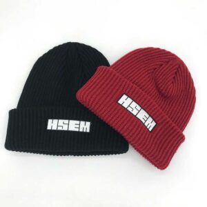 Classic Custom Your Own Embroidery Logo Mohair Beanies Jacquard Knitted Hats Wholesale Warm Hat - Image 6