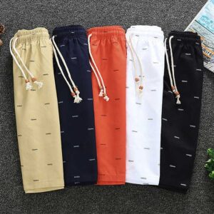100% Cotton short plus size men's shorts pants summer casual beach odm oem blank shorts de hombre custom logo shorts men for men - Image 3