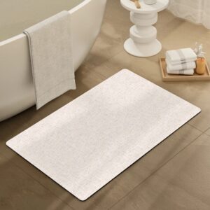 Soft Water Absorbent Black Color Welcome Floor Indoor Mini Bathroom Rug Set Natural Rubber Bath Mat - Image 4